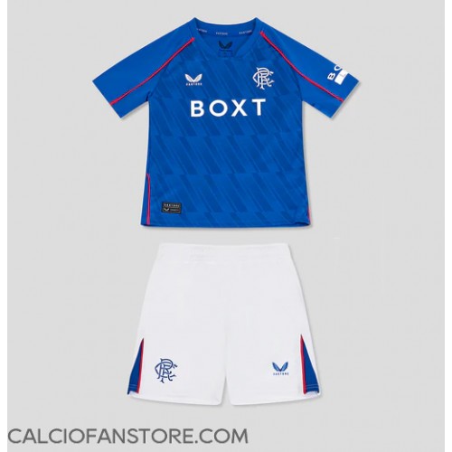 Maglia Calcio Rangers Prima Divisa Bambino 2024-25 Manica Corta (+ pantaloncini)